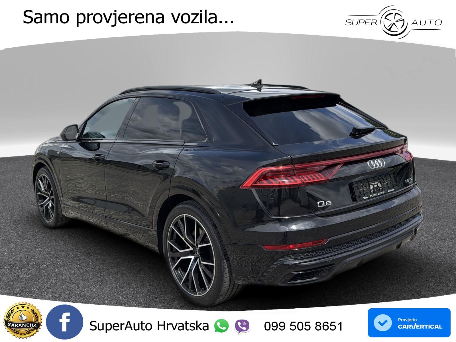 Audi Q8 50 TDI quattro Aut. S Line 286 KS !VOLAN DESNO!, 360+ACC+GR SJED+KEY
