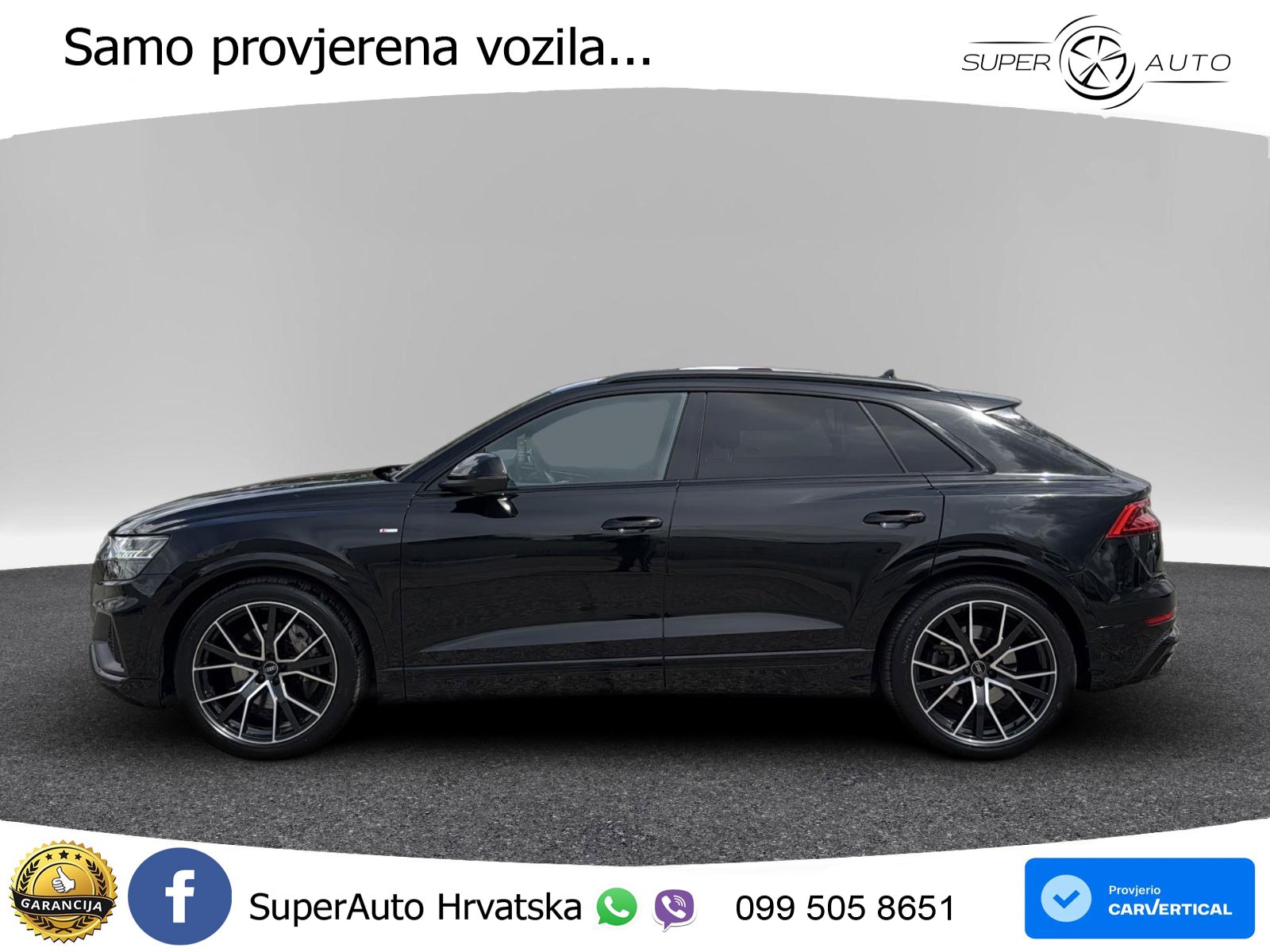 Audi Q8 50 TDI quattro Aut. S Line 286 KS !VOLAN DESNO!, 360+ACC+GR SJED+KEY