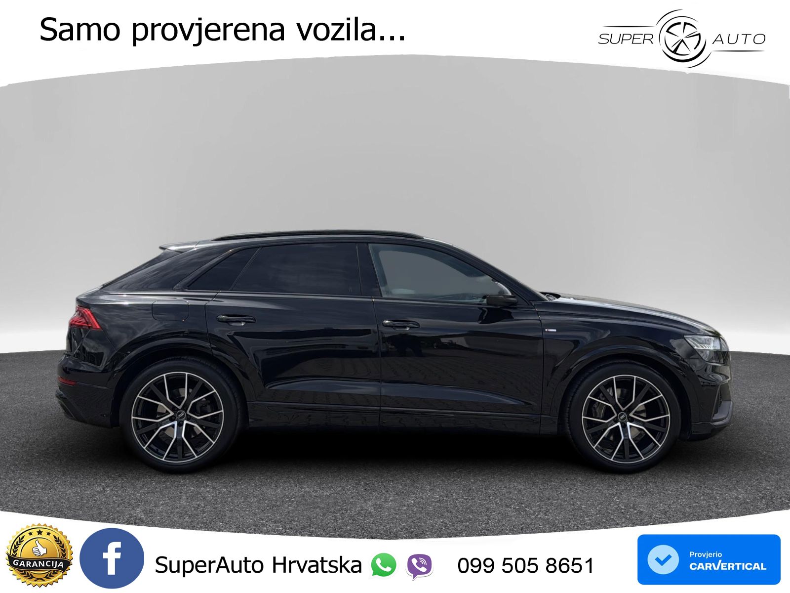 Audi Q8 50 TDI quattro Aut. S Line 286 KS !VOLAN DESNO!, 360+ACC+GR SJED+KEY