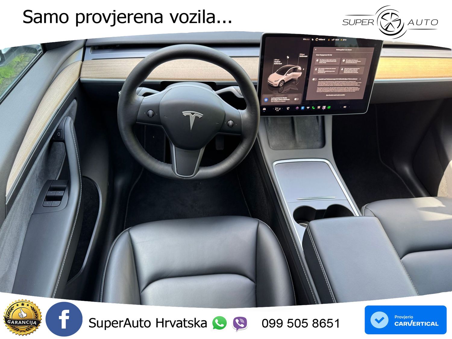 Tesla Model Y Long Range AWD 514 KS, PANO+ACC+KAM+GR SJED+KEY+VIRT+LANE