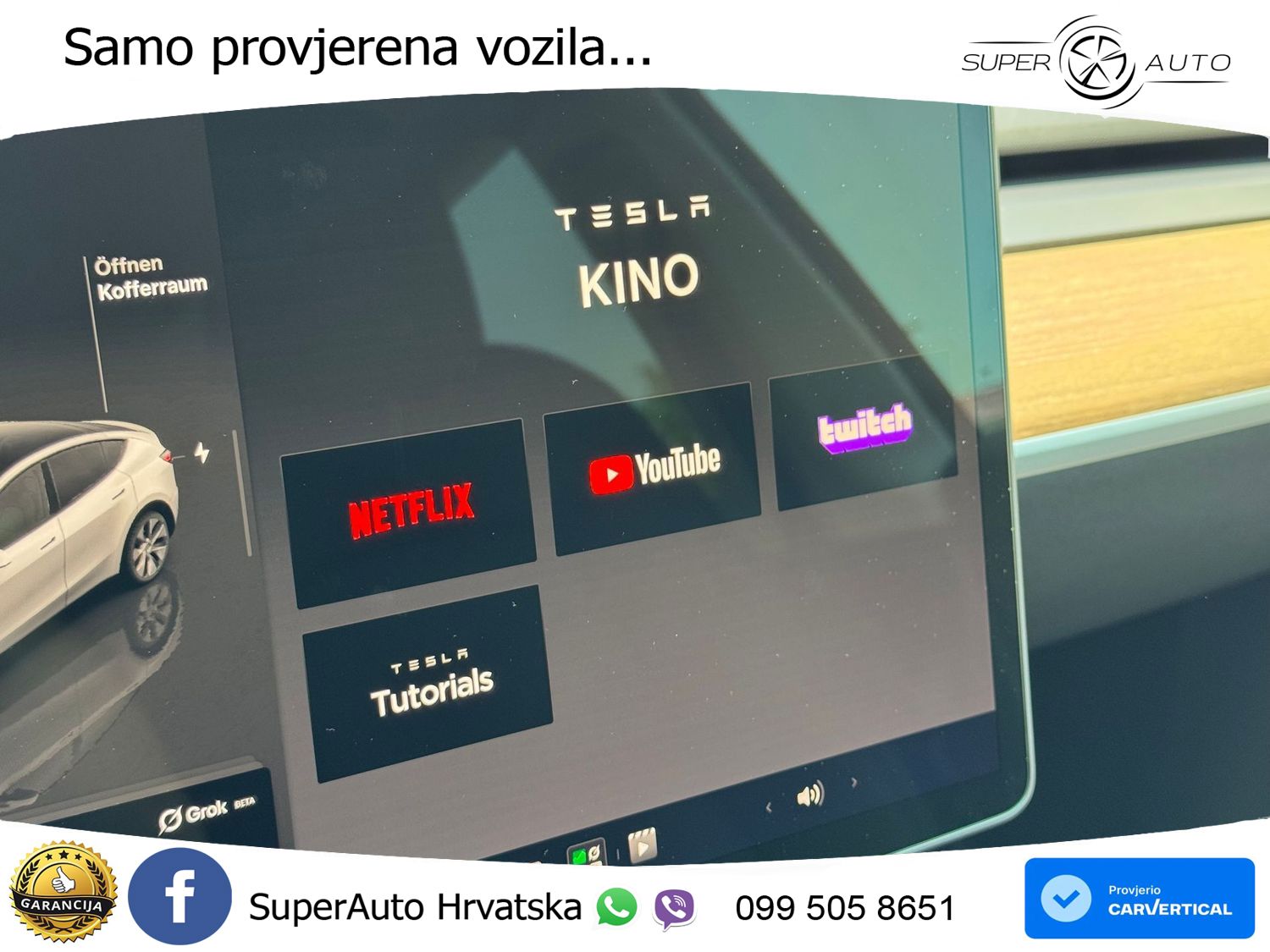 Tesla Model Y Long Range AWD 514 KS, PANO+ACC+KAM+GR SJED+KEY+VIRT+LANE