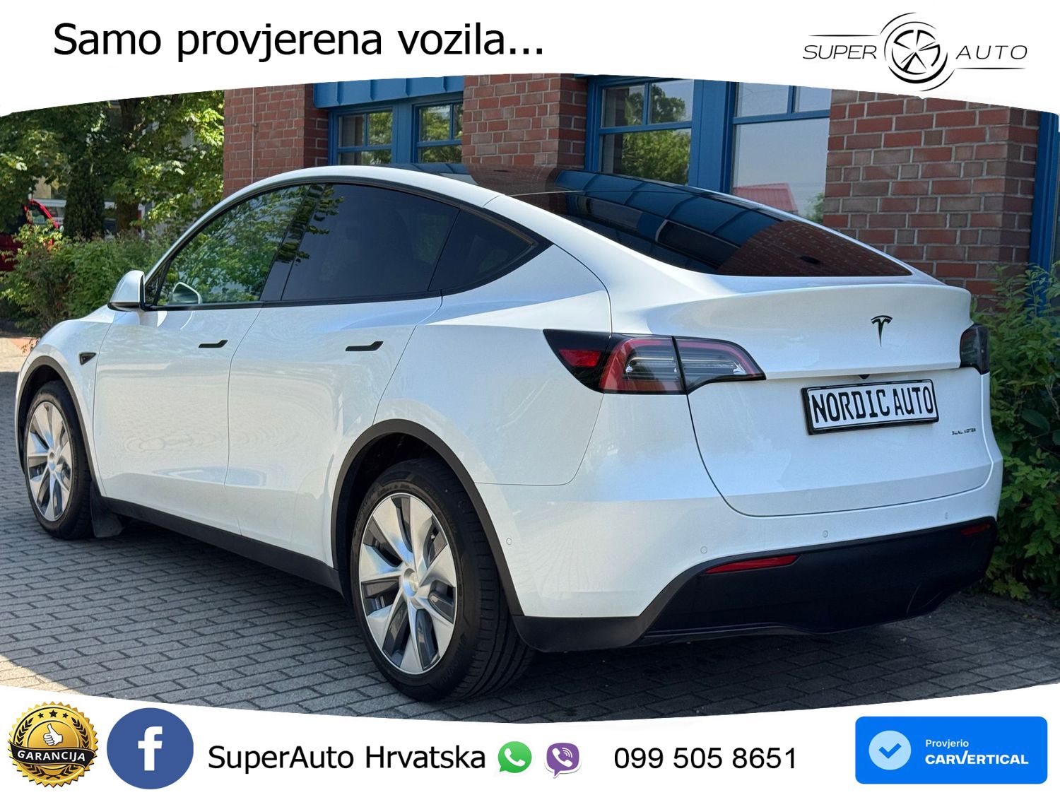 Tesla Model Y Long Range AWD 514 KS, PANO+ACC+KAM+GR SJED+KEY+VIRT+LANE