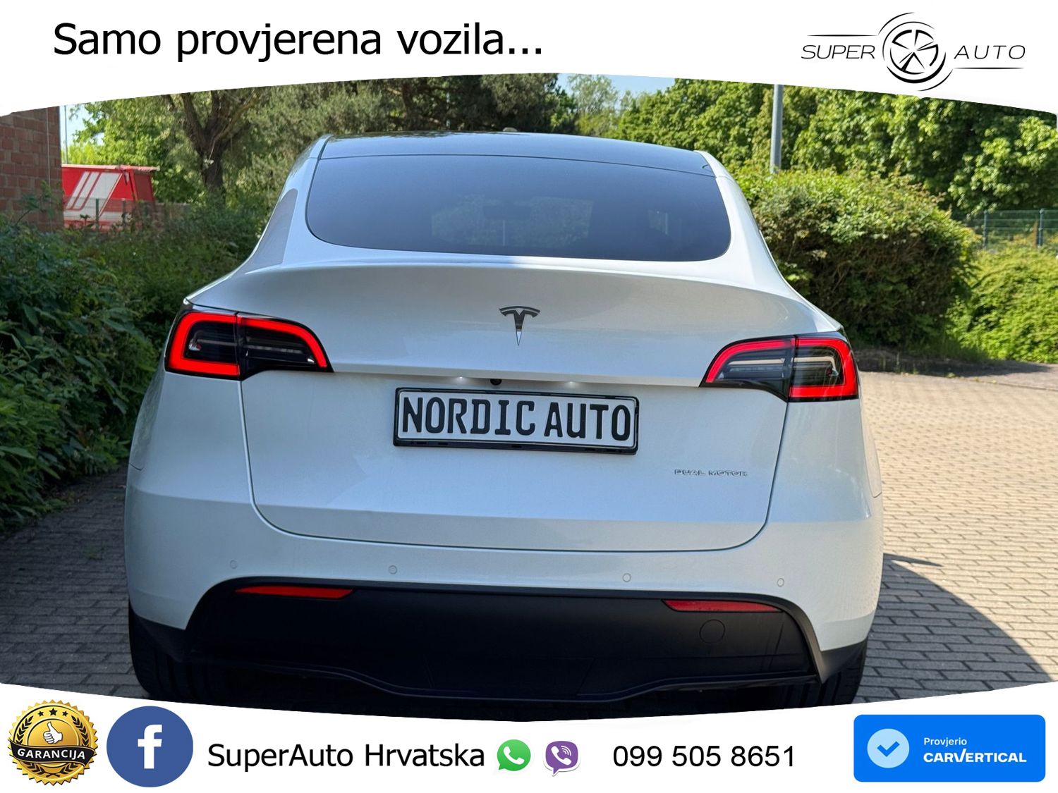 Tesla Model Y Long Range AWD 514 KS, PANO+ACC+KAM+GR SJED+KEY+VIRT+LANE