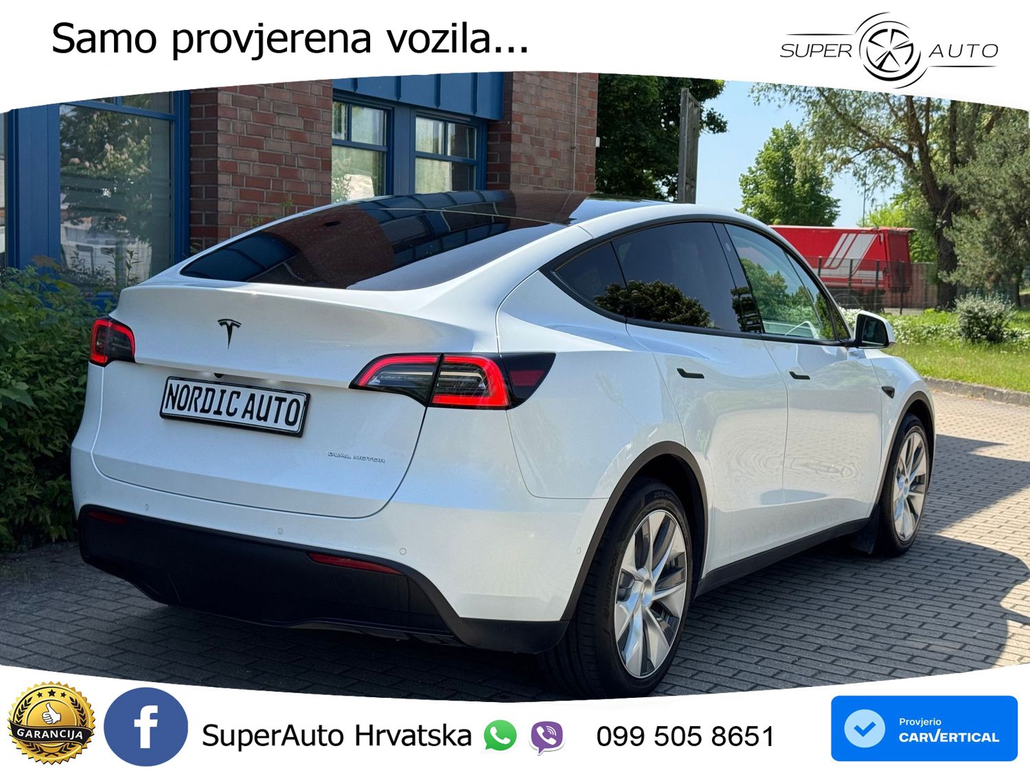 Tesla Model Y Long Range AWD 514 KS, PANO+ACC+KAM+GR SJED+KEY+VIRT+LANE