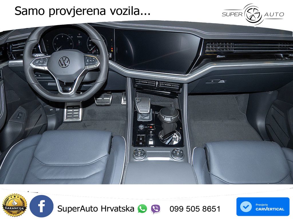 VW Touareg 3.0 TDI 4M Aut. R-Line 286 KS, PANO+ZRAČ+360+GR SJED+ACC+HEAD+KEY