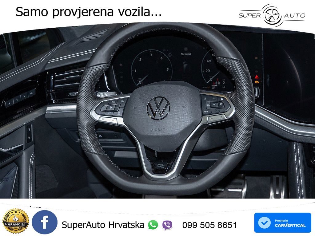 VW Touareg 3.0 TDI 4M Aut. R-Line 286 KS, PANO+ZRAČ+360+GR SJED+ACC+HEAD+KEY