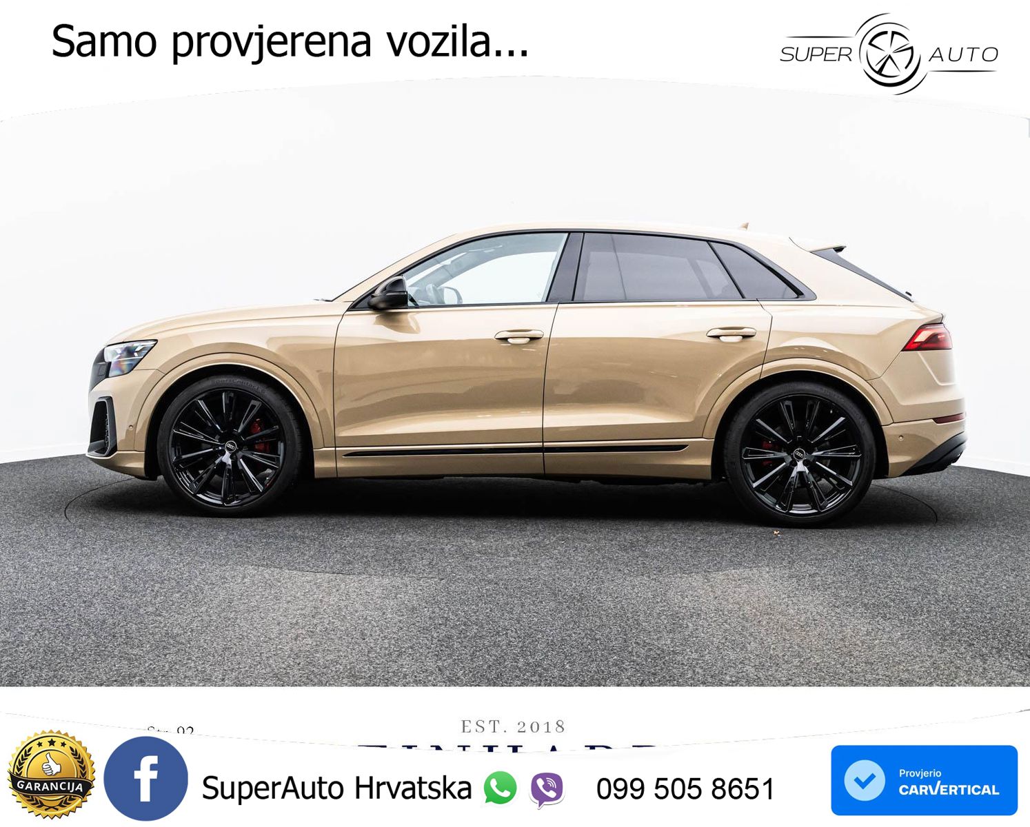 Audi Q8 55 TFSI quattro Aut. S line 340 KS, ZRAČNI+ACC+360+GR SJED+HEAD+PANO