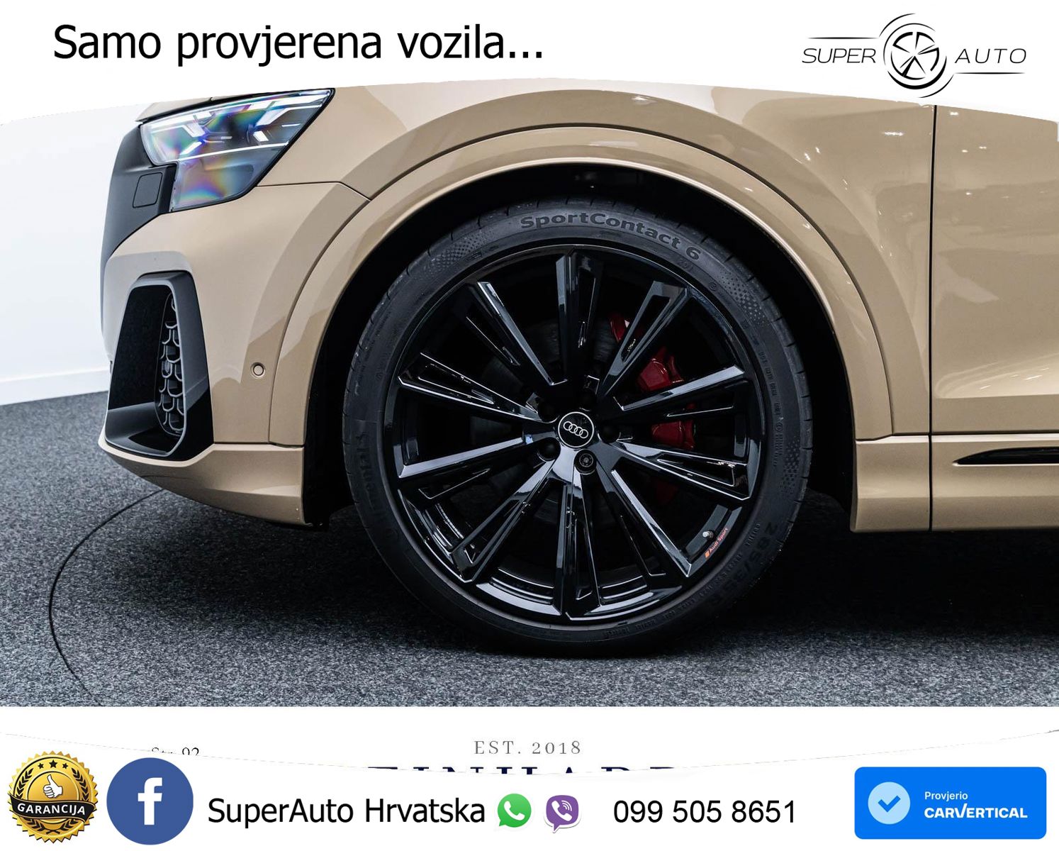 Audi Q8 55 TFSI quattro Aut. S line 340 KS, ZRAČNI+ACC+360+GR SJED+HEAD+PANO