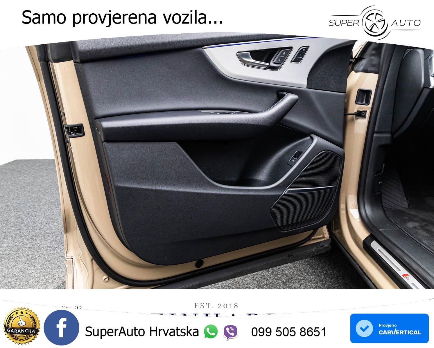 Audi Q8 55 TFSI quattro Aut. S line 340 KS, ZRAČNI+ACC+360+GR SJED+HEAD+PANO