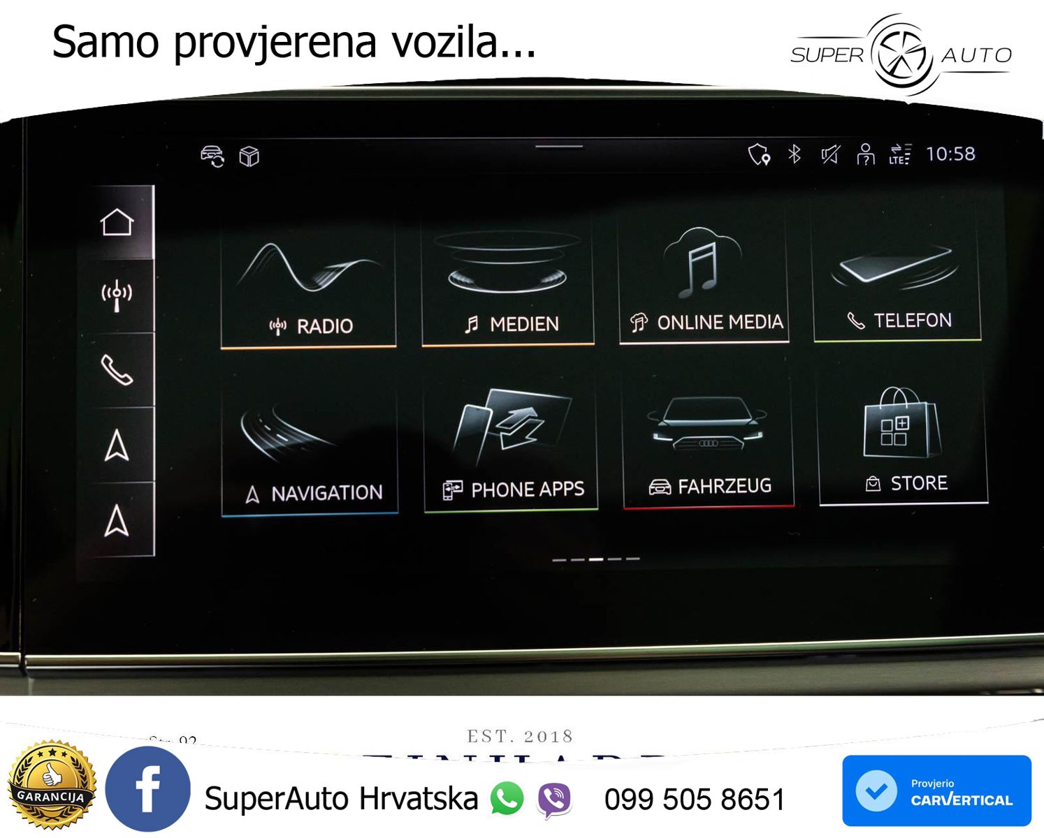 Audi Q8 55 TFSI quattro Aut. S line 340 KS, ZRAČNI+ACC+360+GR SJED+HEAD+PANO