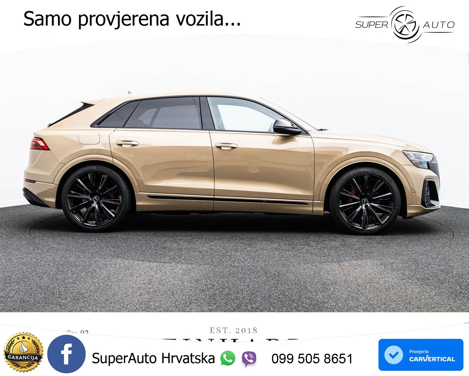 Audi Q8 55 TFSI quattro Aut. S line 340 KS, ZRAČNI+ACC+360+GR SJED+HEAD+PANO