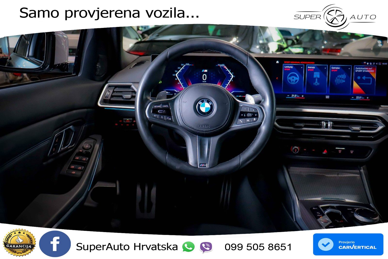 BMW 330i xDrive Steptronic M Sport 245 KS, PANO+KAM+GR SJED+VIRT+LANE