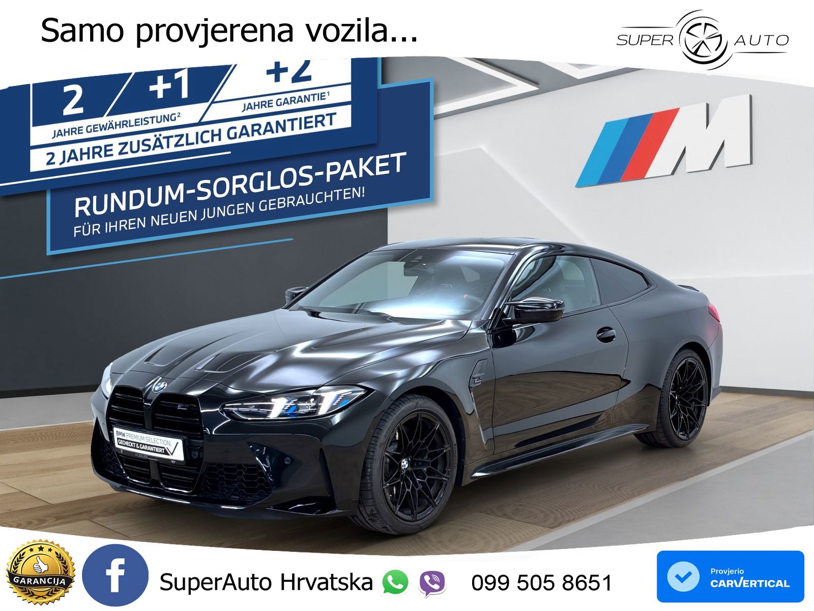 BMW M4 Competition 3.0 Aut. M Sport 510 KS, KAM+KEY+GR SJED+HEAD+LANE