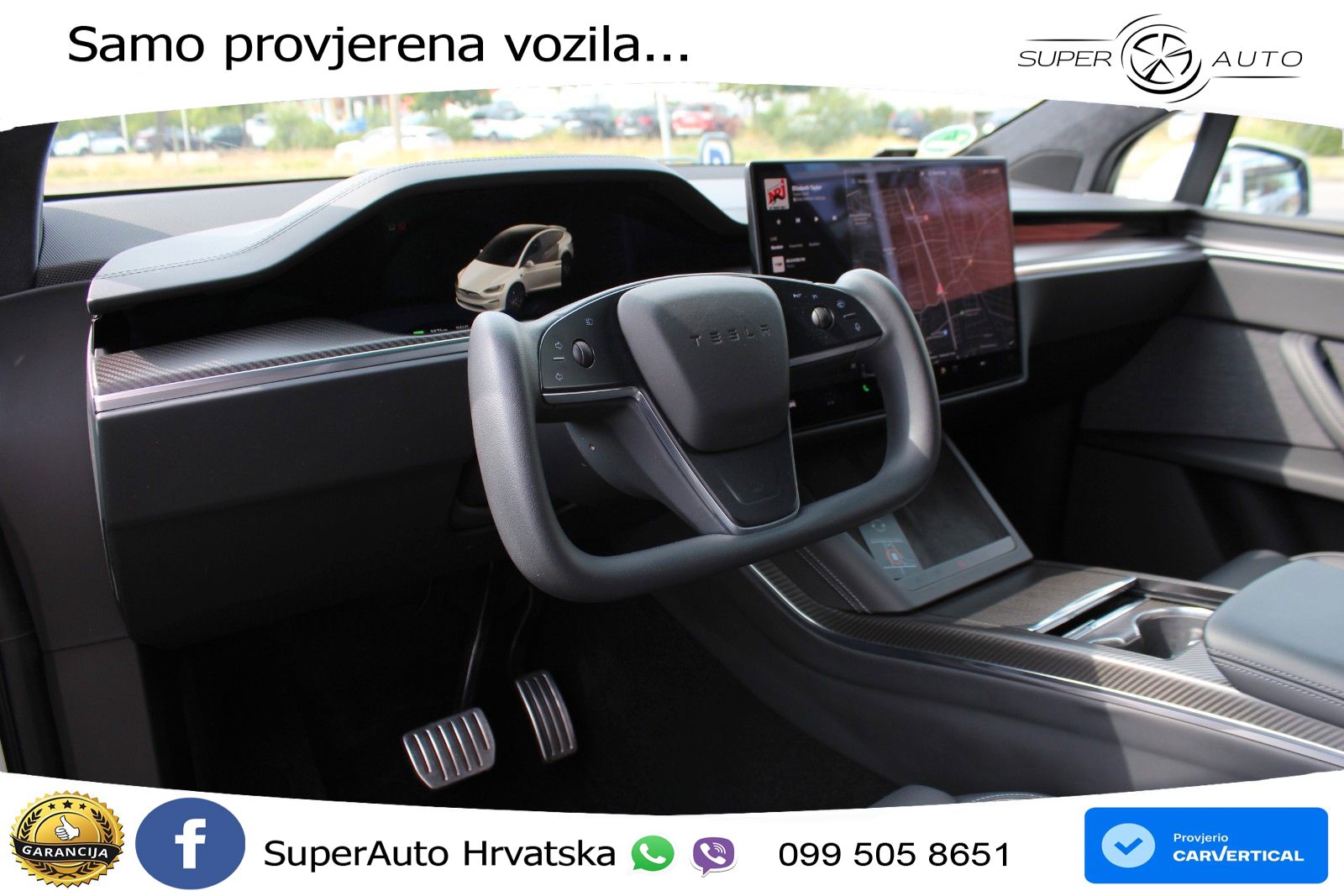 Tesla Model X Plaid 1020 KS, PANO+ZRAČNI+360+GR SJED+ACC+KEY+VIRT+LANE