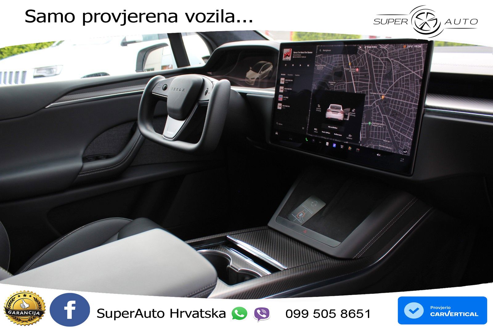 Tesla Model X Plaid 1020 KS, PANO+ZRAČNI+360+GR SJED+ACC+KEY+VIRT+LANE