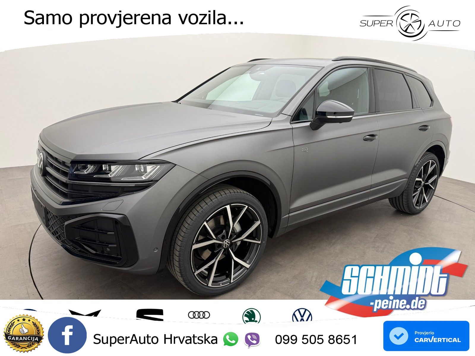 VW Touareg 3.0 TDI 4M Aut. R-Line 286 KS, PANO+ZRAČ+360+GR SJED+ACC+HEAD+KEY