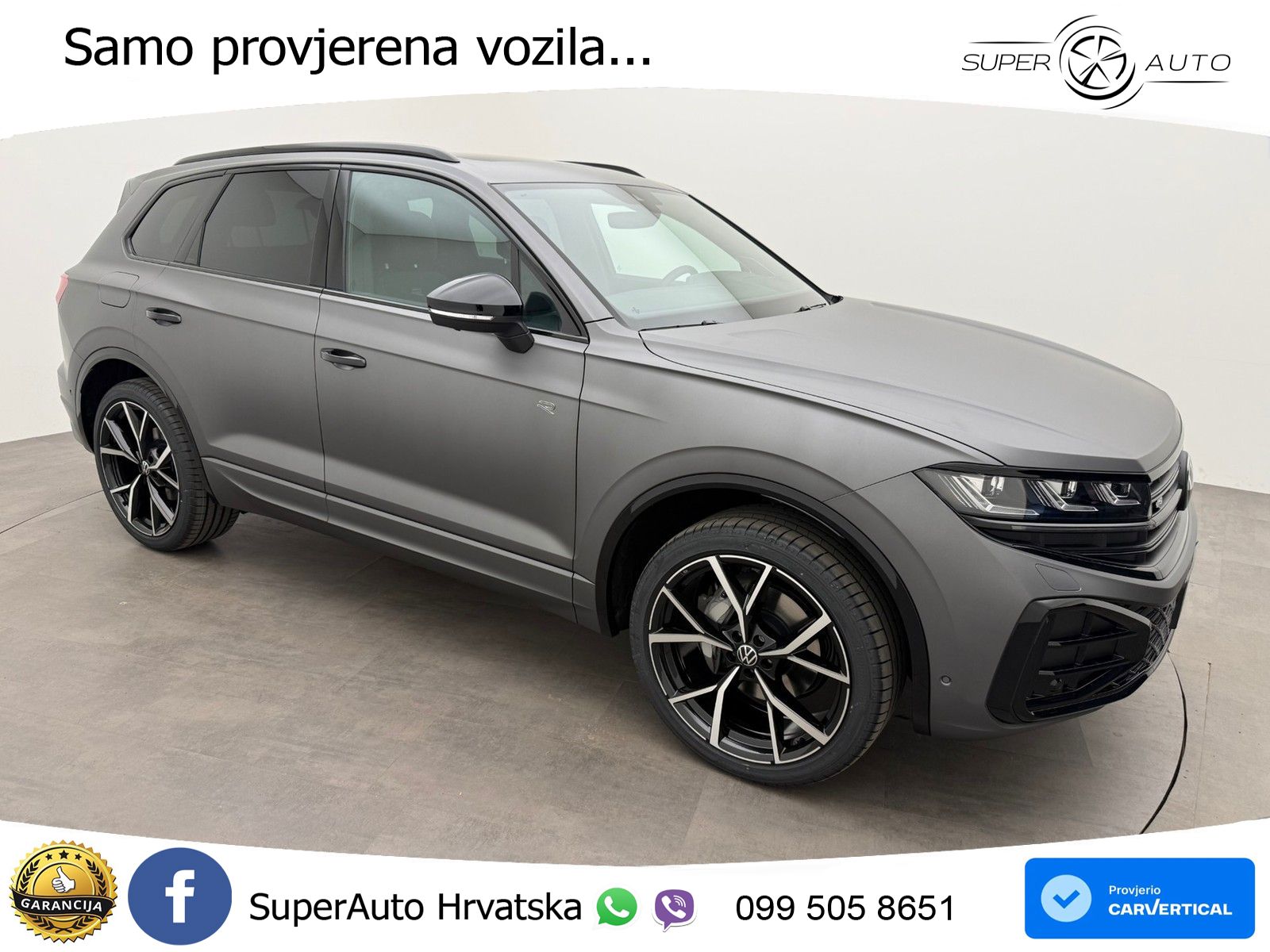 VW Touareg 3.0 TDI 4M Aut. R-Line 286 KS, PANO+ZRAČ+360+GR SJED+ACC+HEAD+KEY