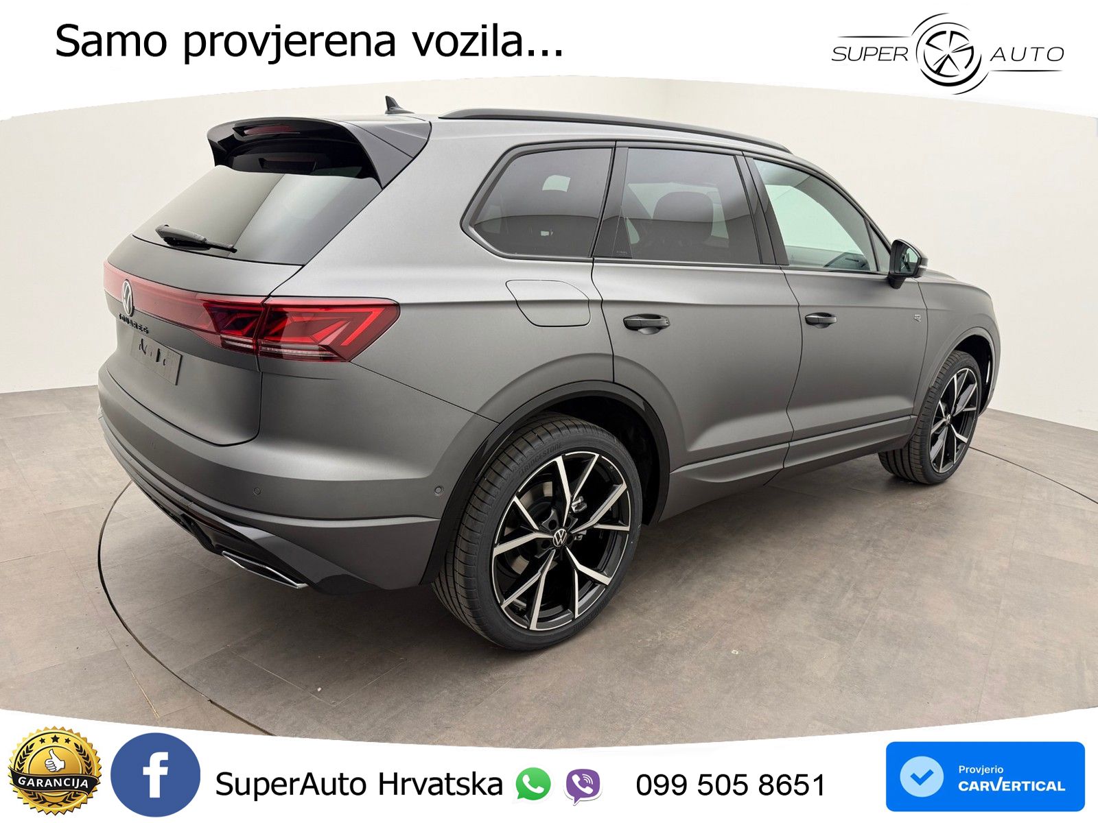 VW Touareg 3.0 TDI 4M Aut. R-Line 286 KS, PANO+ZRAČ+360+GR SJED+ACC+HEAD+KEY