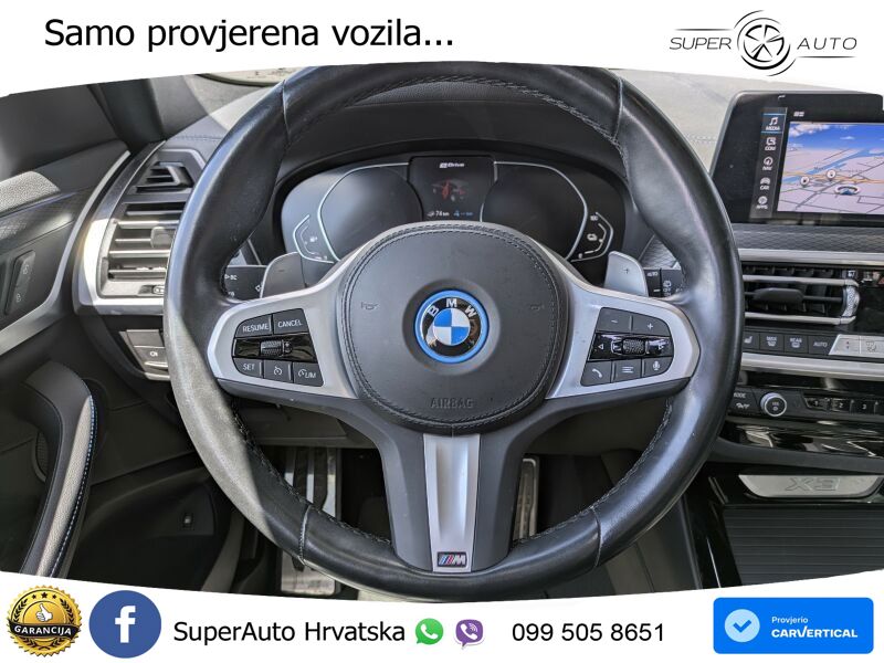 BMW X3 30e xDrive Aut. M Sport 292 KS, PANO+KAM+ACC+GR SJED+HEAD+KEY+LED