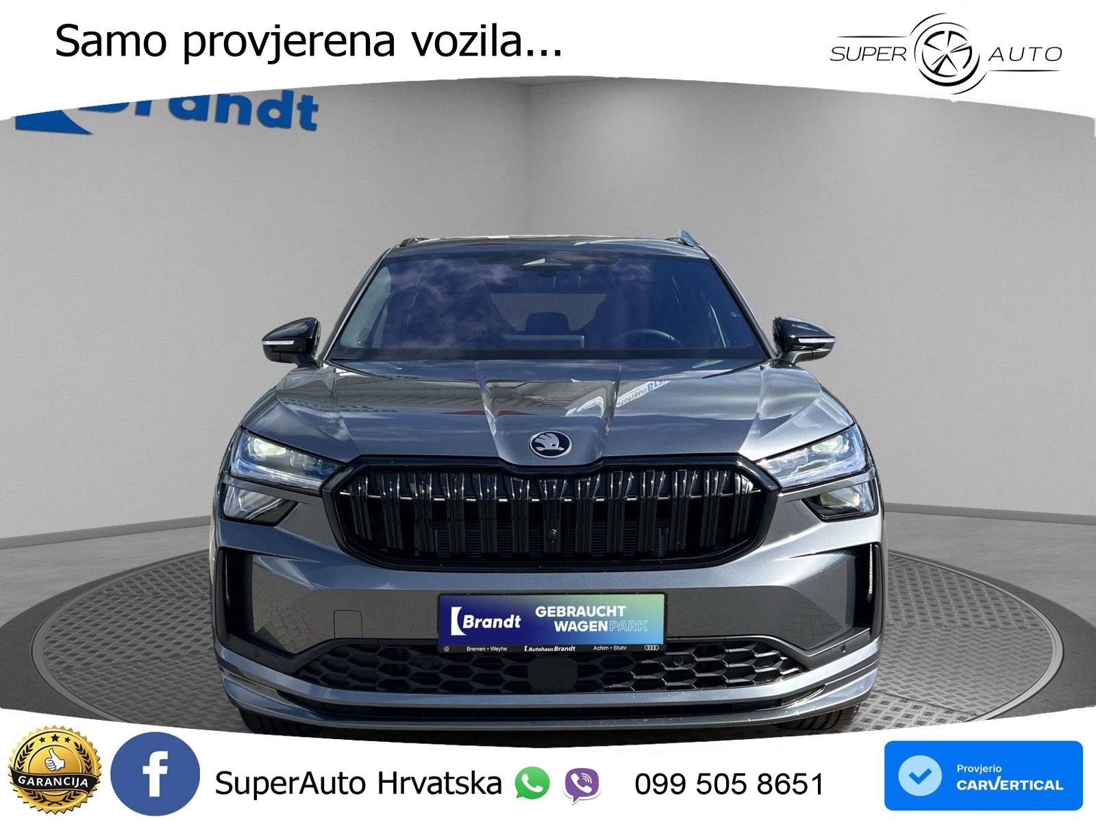 Škoda Kodiaq 2.0 TDI 4x4 DSG Sportline 193 KS, PANO+ACC+KAM+GR SJED+ACC+KEY+LANE