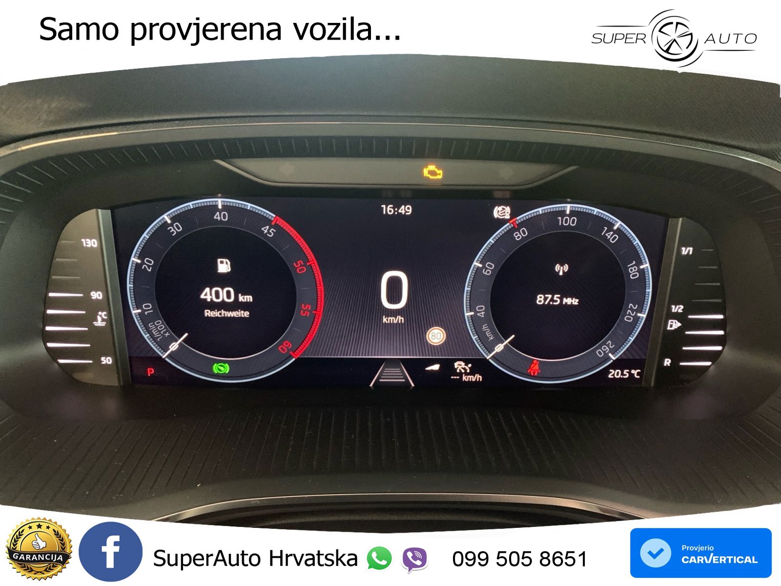 Škoda Octavia Combi 2.0 TDI DSG Style 150 KS, ACC+KEY+GR SJED+VIRT+LANE