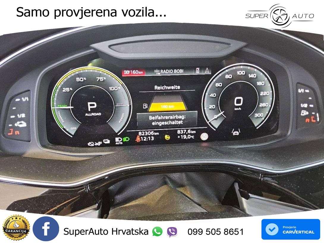 Audi Q8 55 TFSIe quattro Aut. 381 KS, ZRAČNI+ACC+KAM+GR SJED+VIRT+ASIST
