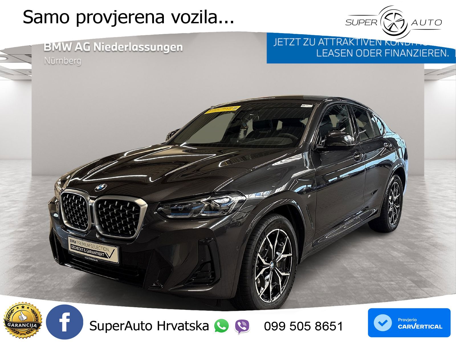 BMW X4 30d xDrive M Sport 286 KS, LED+PANO+KAM+GR SJED+VIRT+HEAD+PARK