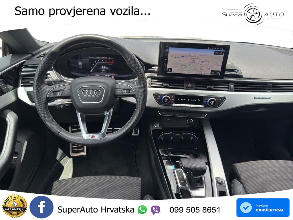Audi A5 SB 40 TFSI quattro S tronic S line 204 KS, ACC+KAM+GR SJED+HEAD+ASIST