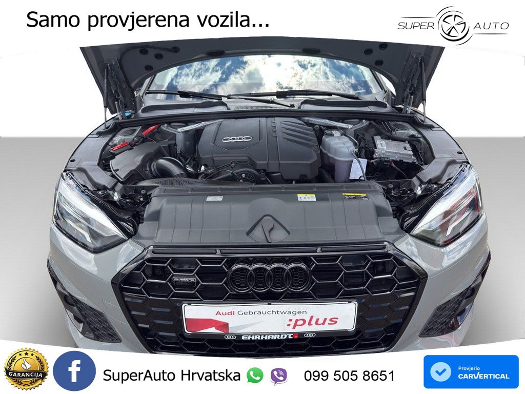 Audi A5 SB 40 TFSI quattro S tronic S line 204 KS, ACC+KAM+GR SJED+HEAD+ASIST