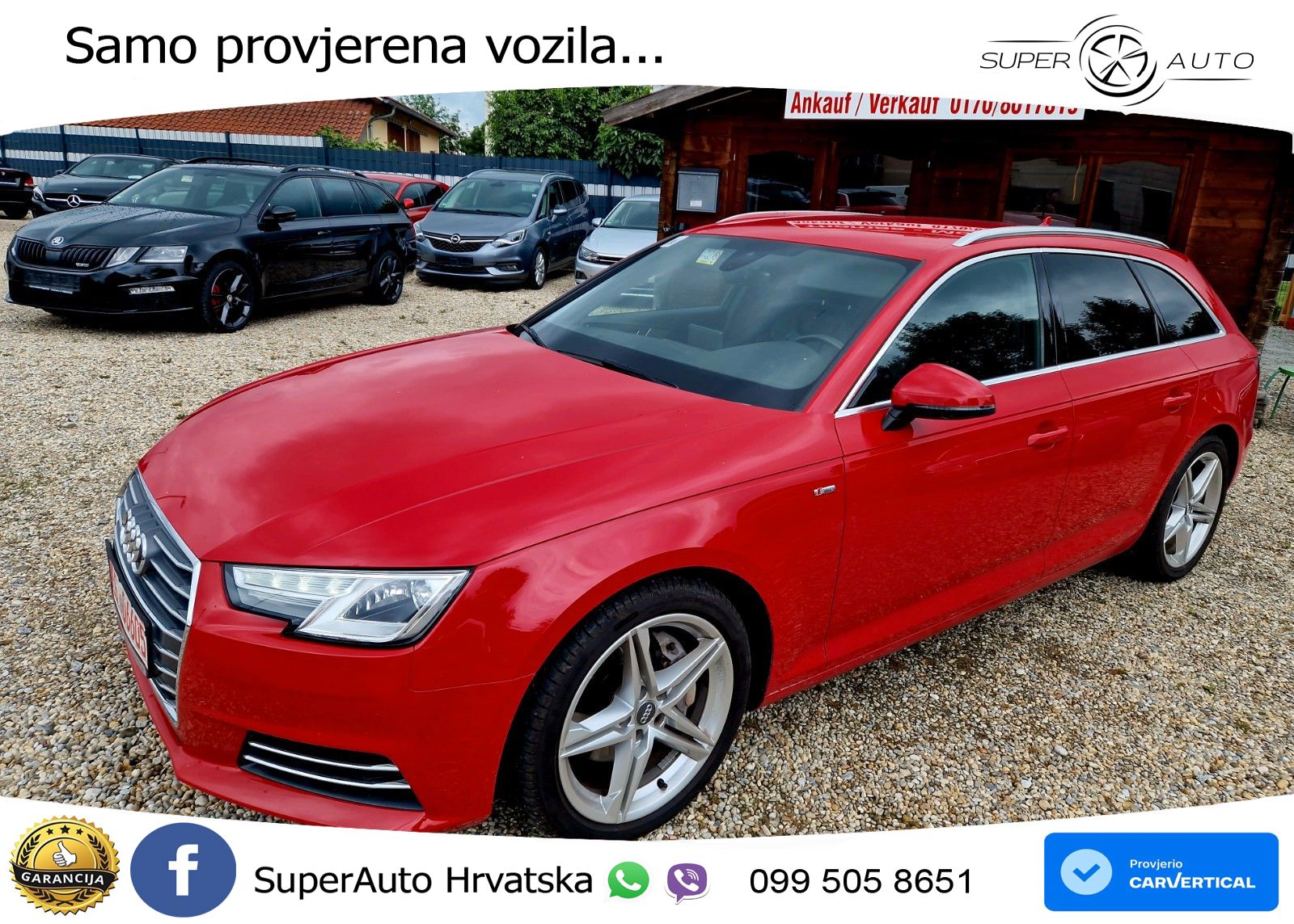 Audi A4 Avant 2.0 TDI S line Plus 190 KS, KAM+XEN+GR SJED+NAVI