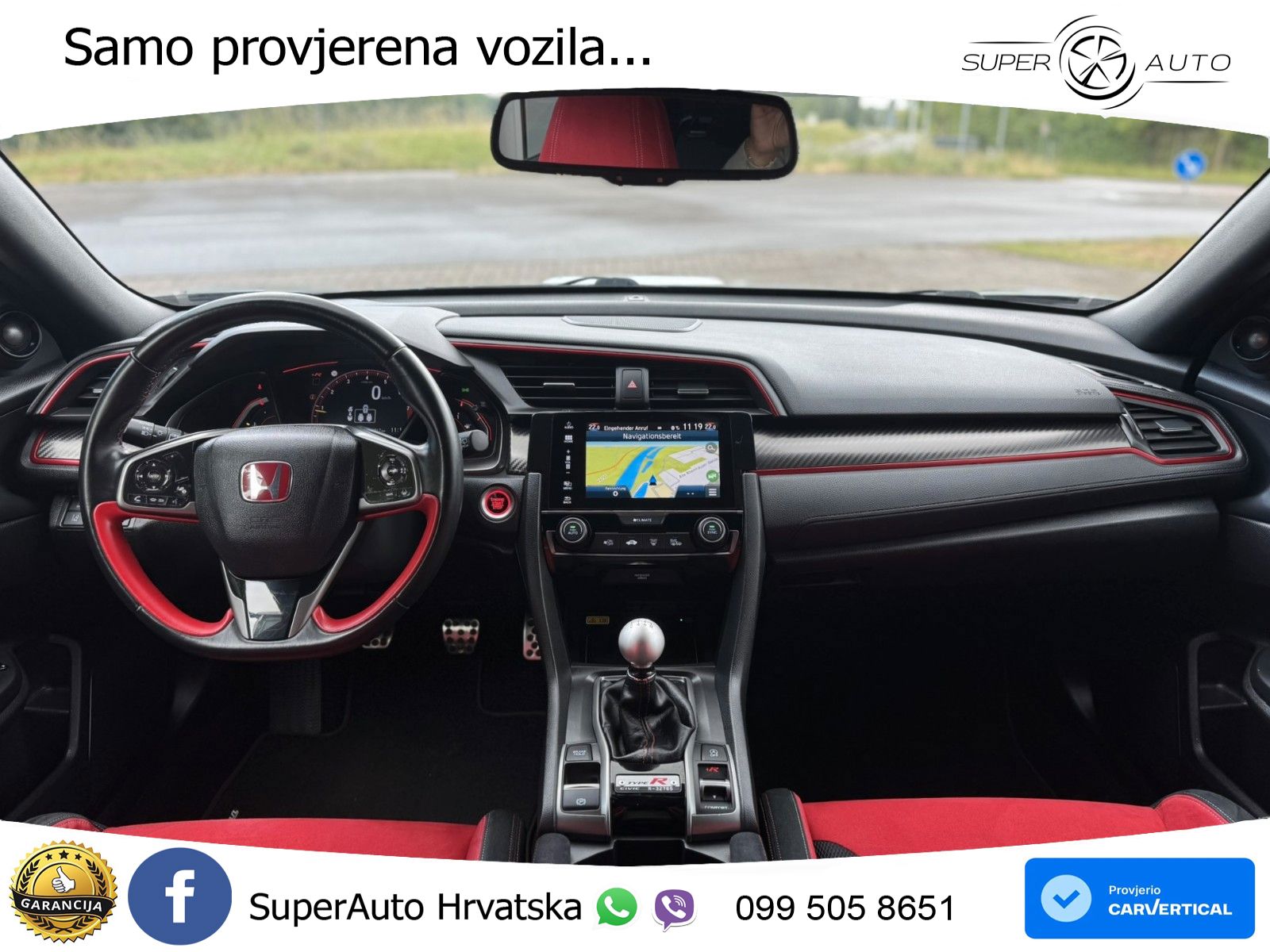 Honda Civic Type R GT 2.0 320 KS, ACC+LED+KAM+ASIST