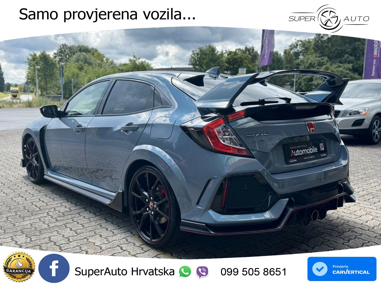 Honda Civic Type R GT 2.0 320 KS, ACC+LED+KAM+ASIST