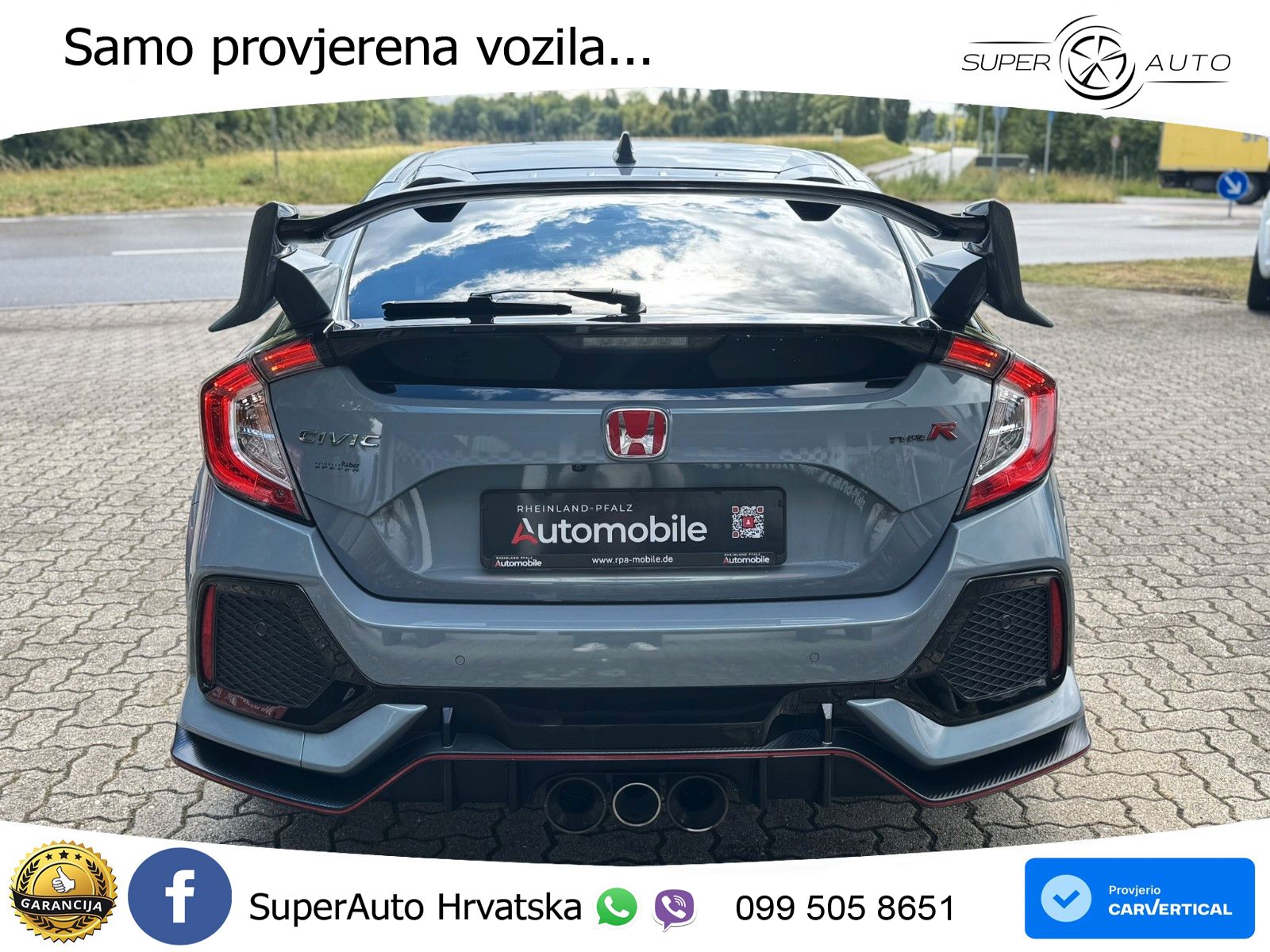 Honda Civic Type R GT 2.0 320 KS, ACC+LED+KAM+ASIST