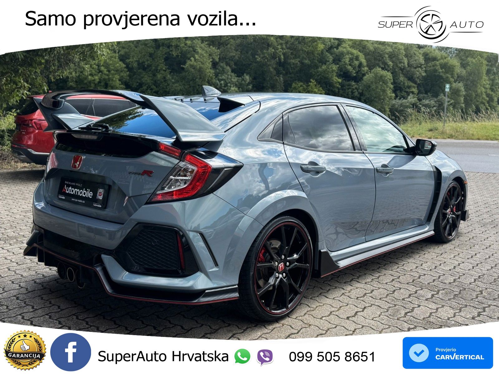 Honda Civic Type R GT 2.0 320 KS, ACC+LED+KAM+ASIST