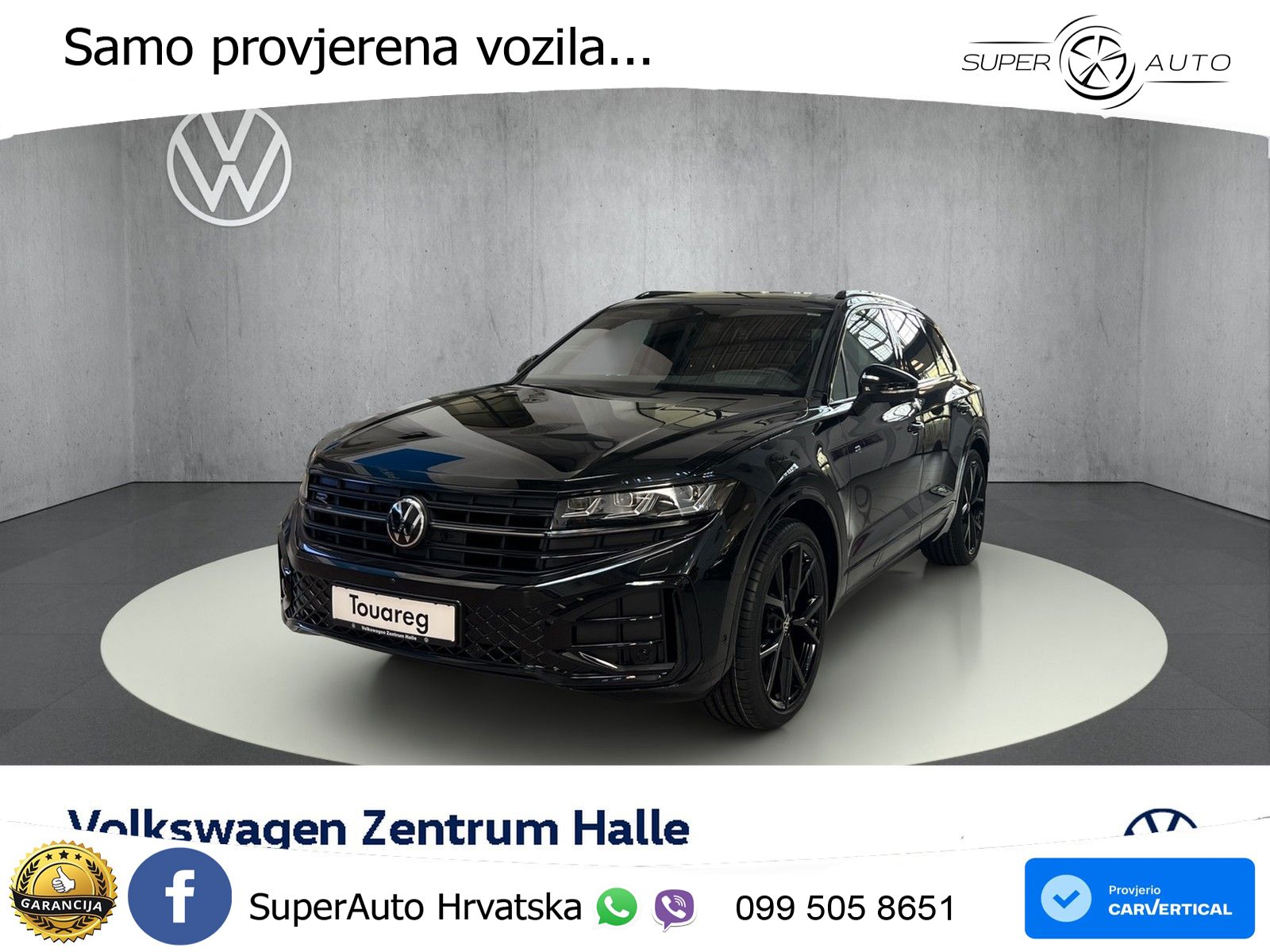 VW Touareg 3.0 TDI 4M Aut. R-Line 286 KS, PANO+ZRAČ+360+GR SJED+ACC+HEAD+KEY
