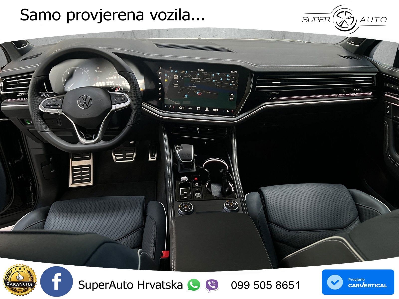VW Touareg 3.0 TDI 4M Aut. R-Line 286 KS, PANO+ZRAČ+360+GR SJED+ACC+HEAD+KEY