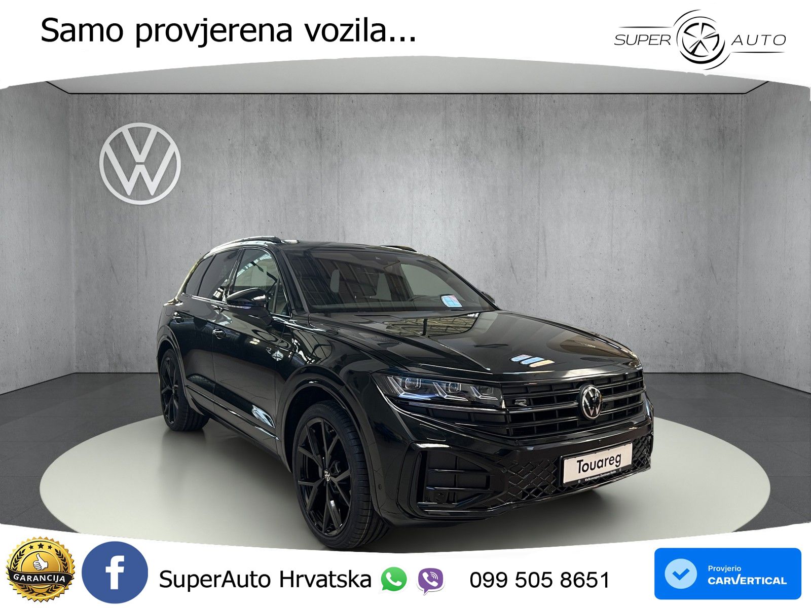 VW Touareg 3.0 TDI 4M Aut. R-Line 286 KS, PANO+ZRAČ+360+GR SJED+ACC+HEAD+KEY