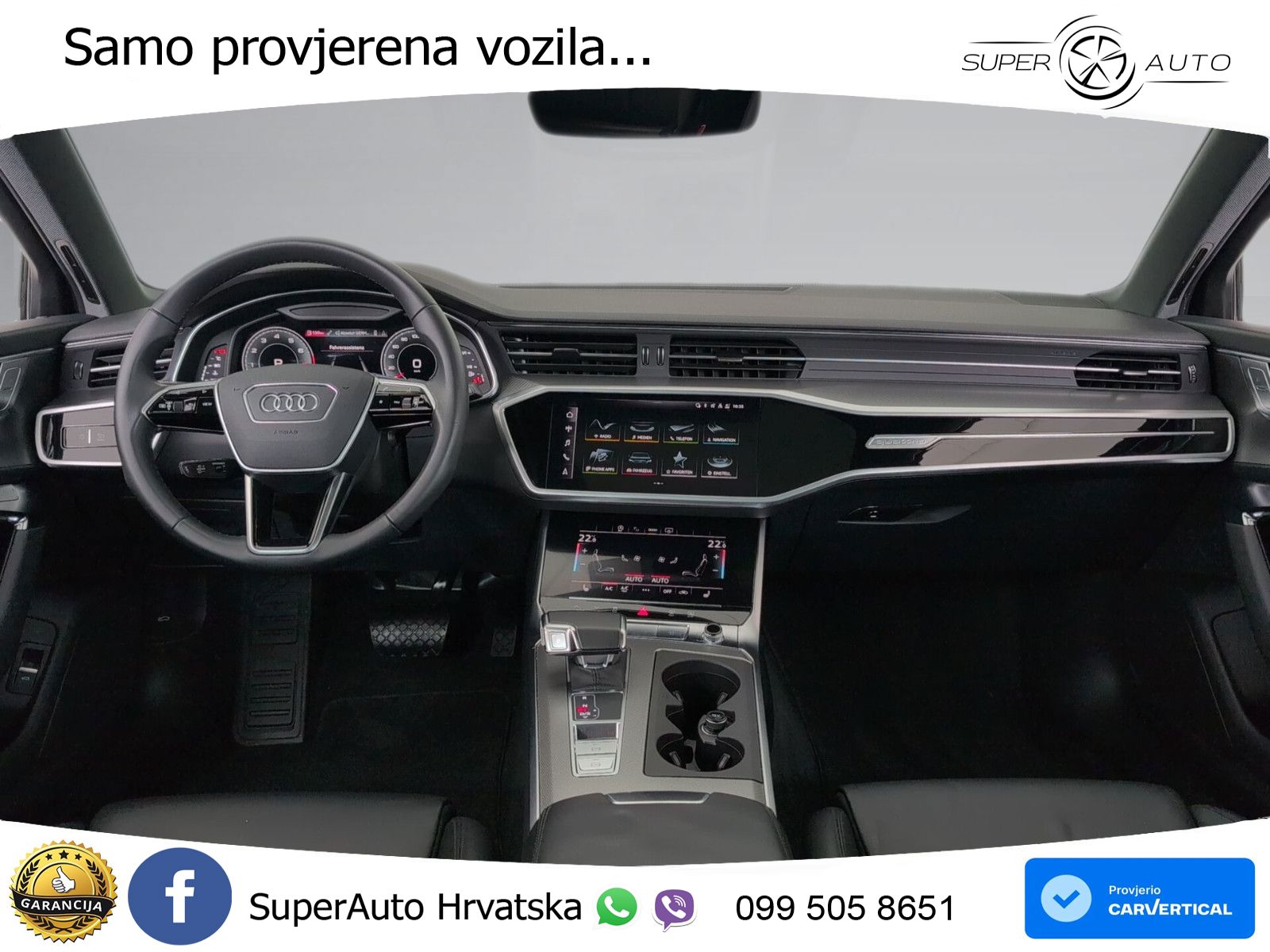 Audi A6 55 TFSI V6 quattro S tronic Sport 340 KS, ACC+KAM+GR SJED+VIRT+ASIST