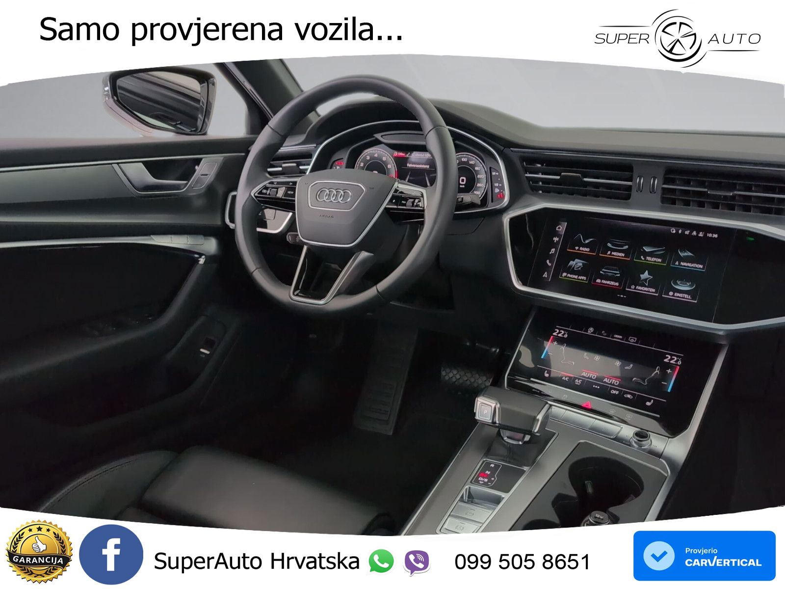 Audi A6 55 TFSI V6 quattro S tronic Sport 340 KS, ACC+KAM+GR SJED+VIRT+ASIST