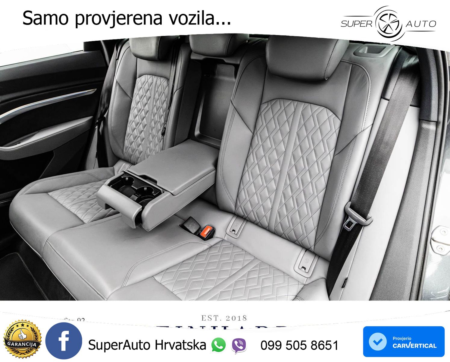 Audi SQ8 e-tron 114 kWh quattro 503 KS, PANO+ZRAČ+360+GR SJED+ACC+HEAD+KEY+LANE