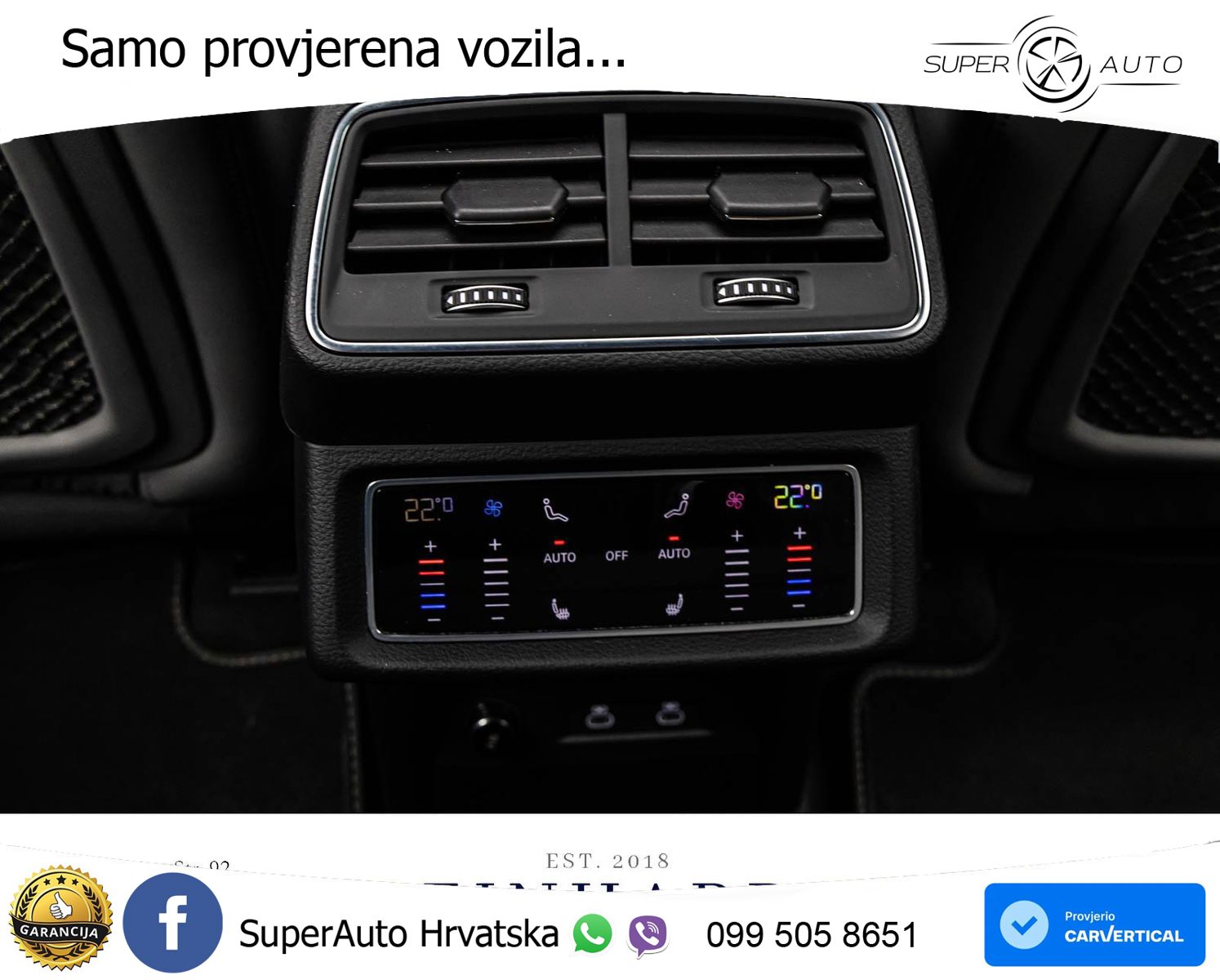 Audi SQ8 e-tron 114 kWh quattro 503 KS, PANO+ZRAČ+360+GR SJED+ACC+HEAD+KEY+LANE