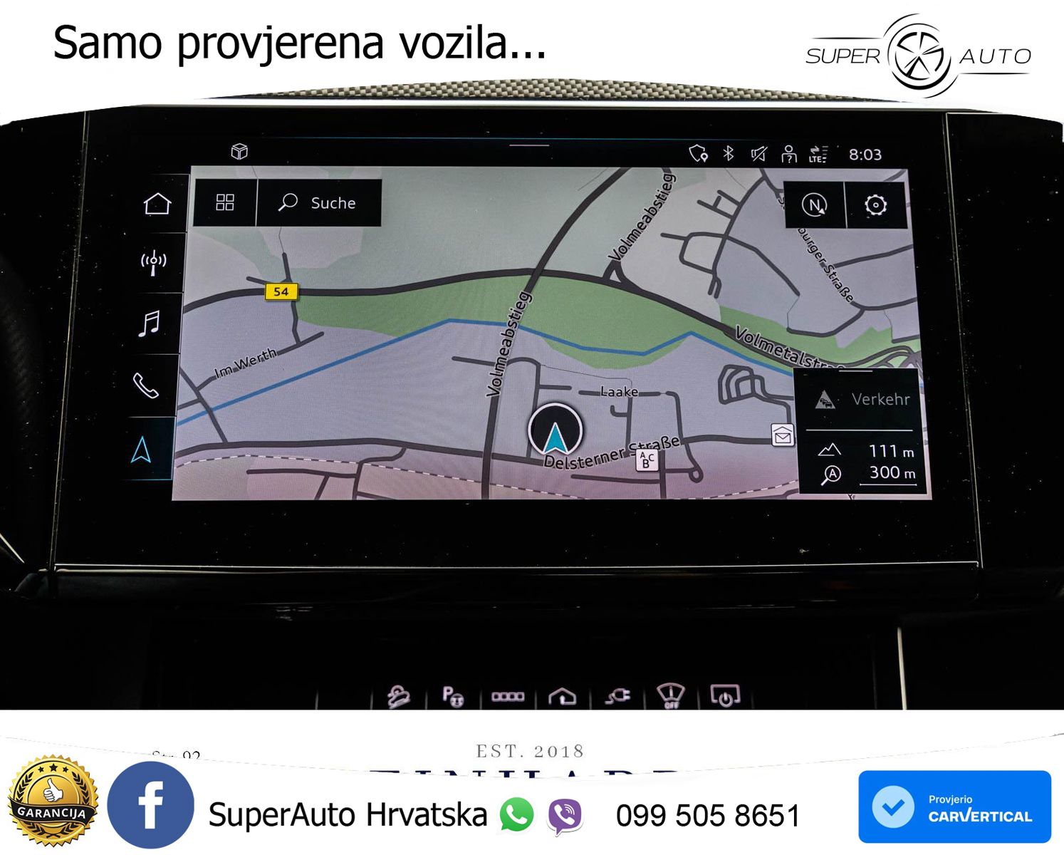 Audi SQ8 e-tron 114 kWh quattro 503 KS, PANO+ZRAČ+360+GR SJED+ACC+HEAD+KEY+LANE