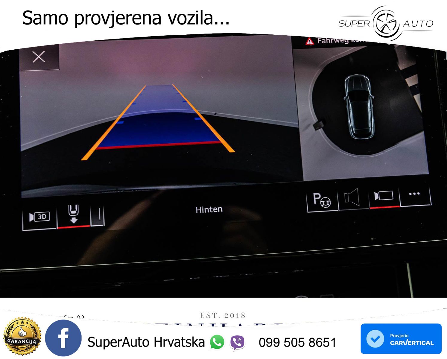 Audi SQ8 e-tron 114 kWh quattro 503 KS, PANO+ZRAČ+360+GR SJED+ACC+HEAD+KEY+LANE