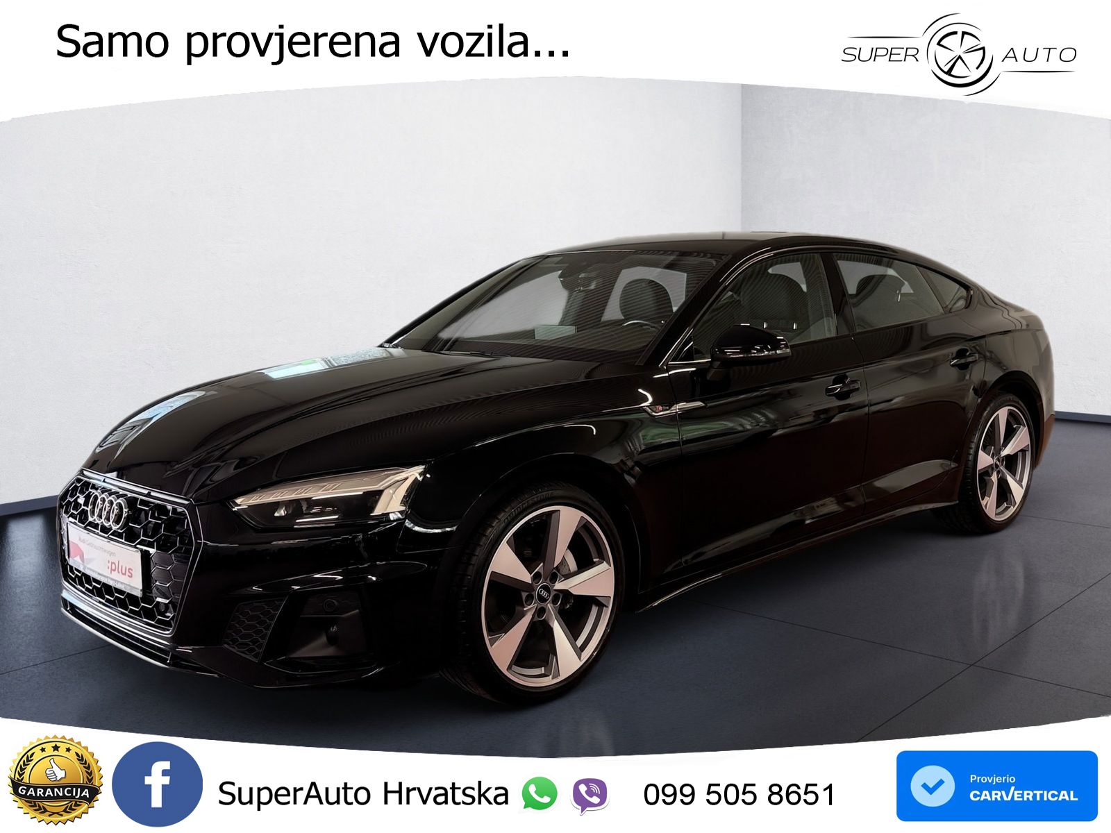 Audi A5 SB 40 TFSI quattro S tronic S line 204 KS, KAM+LED+GR SJED+VIRT+ASIST