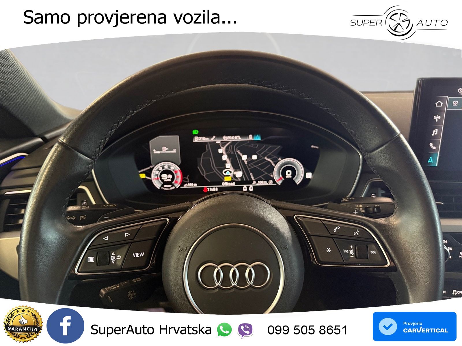 Audi A5 SB 40 TFSI quattro S tronic S line 204 KS, KAM+LED+GR SJED+VIRT+ASIST