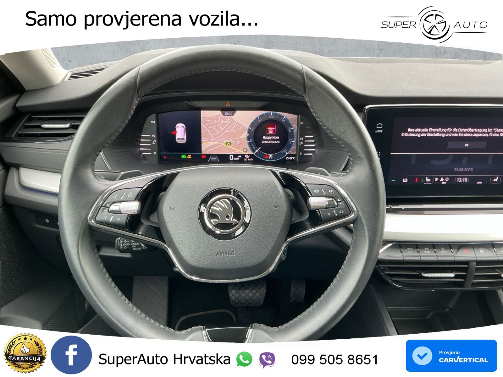 Škoda Octavia Combi 2.0 TDI DSG Ambition 150 KS, ACC+KAM+KEY+GR SJED+VIRT+LANE