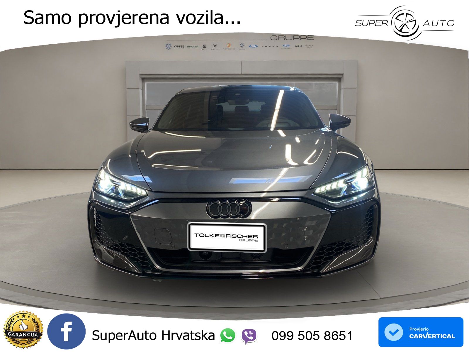 Audi e-tron GT RS quattro 843 KS, PANO+360+ACC+GR SJED+HEAD+KEY+LANE