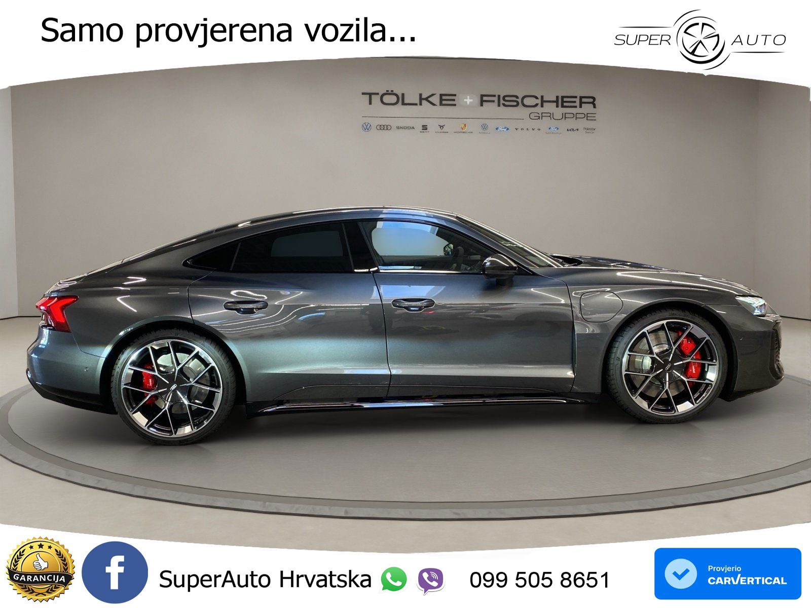 Audi e-tron GT RS quattro 843 KS, PANO+360+ACC+GR SJED+HEAD+KEY+LANE