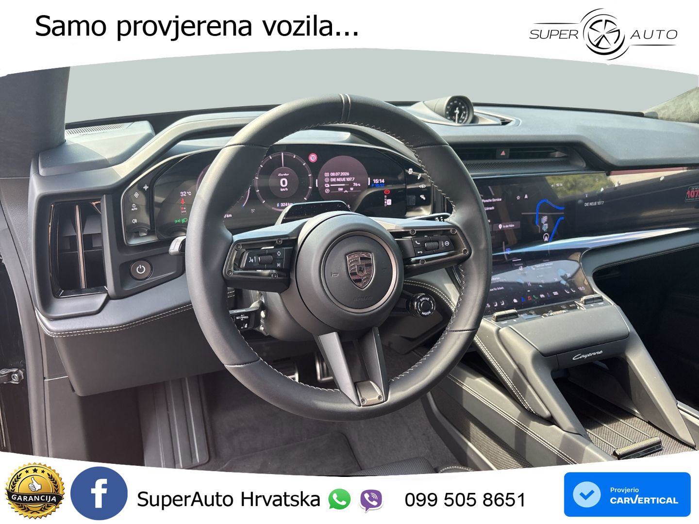 Porsche Cayenne Turbo Electric 1156 KS, PANO+ZRAČ+GR SJED+360+ACC