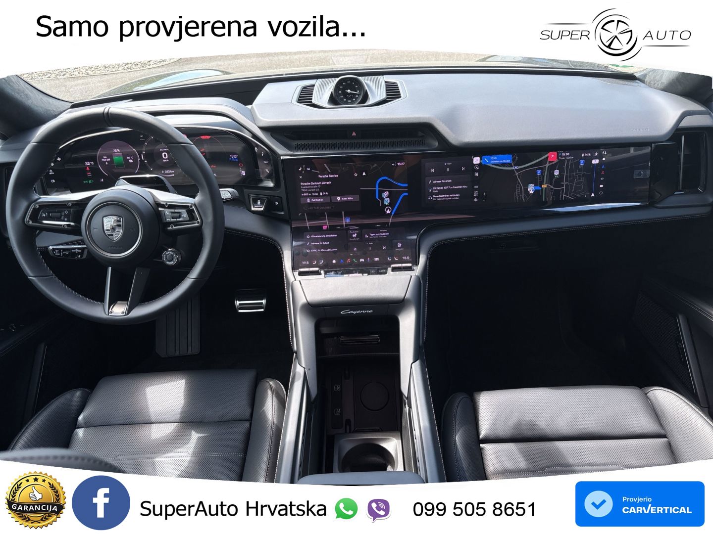 Porsche Cayenne Turbo Electric 1156 KS, PANO+ZRAČ+GR SJED+360+ACC